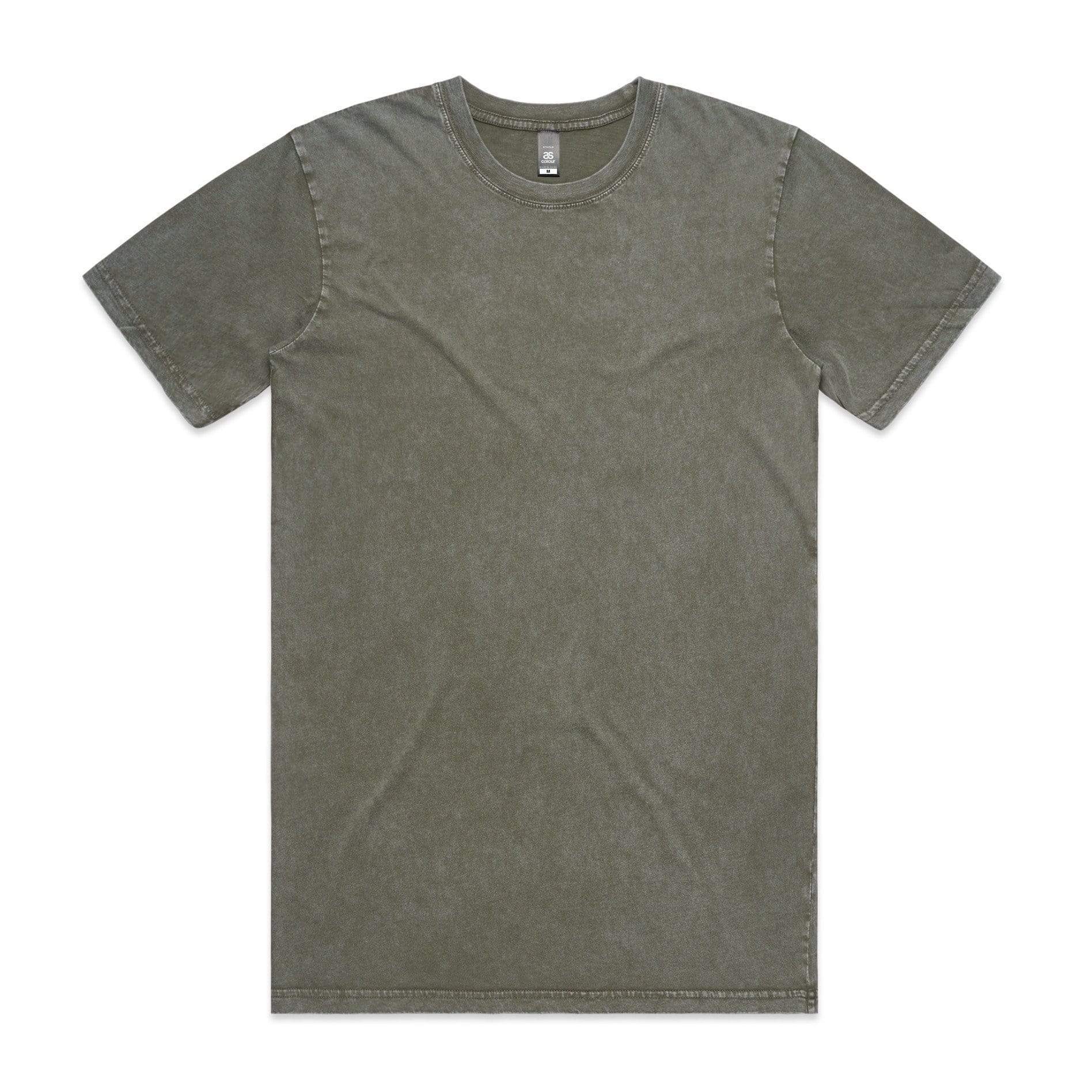 As Colour Men's stone wash staple tee 5040 Casual Wear As Colour MOSS STONE SML